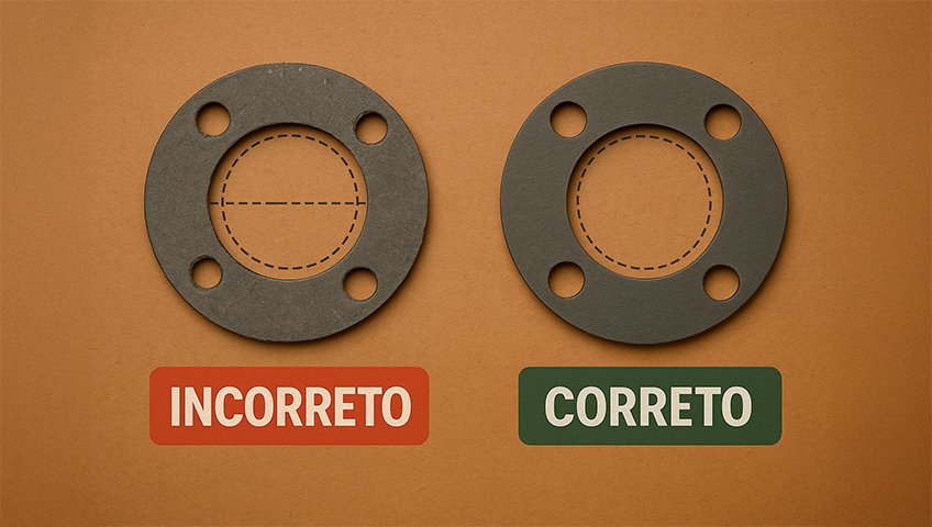 Ferramentas de medição e corte de juntas mostrando precisão dimensional